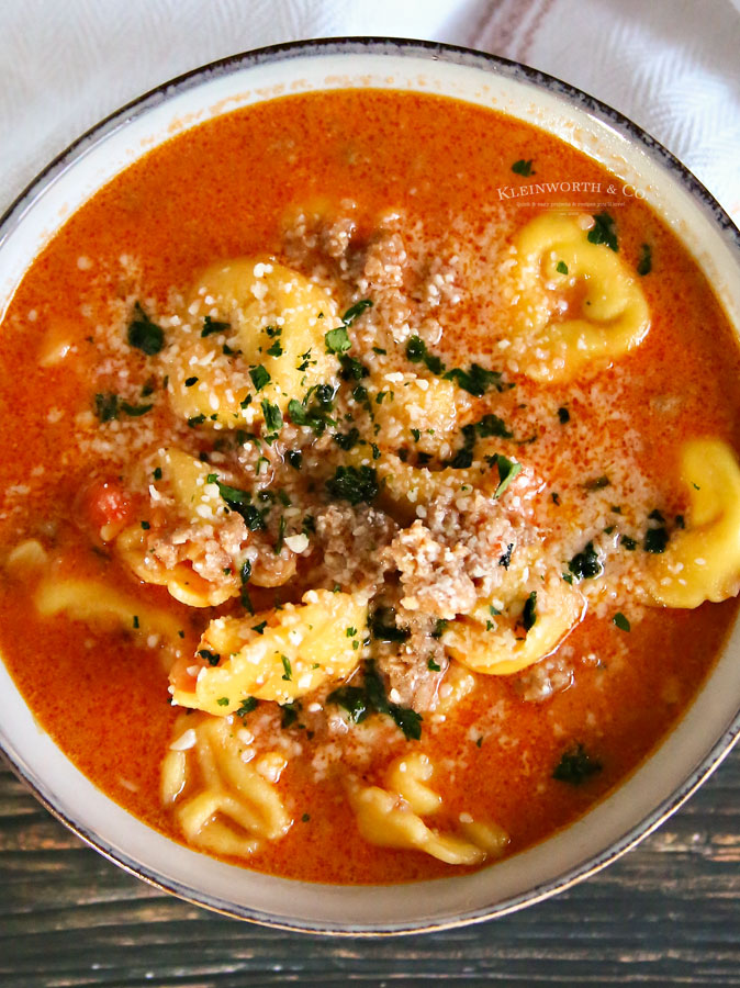 how to make Sausage Tortellini Soup - Instant Pot