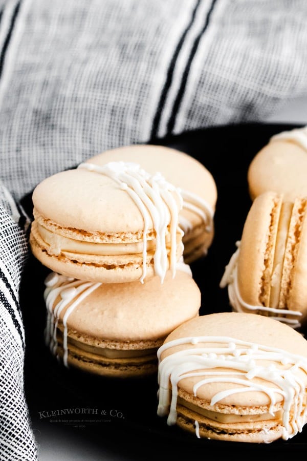 Irish Cream Macaron cookies