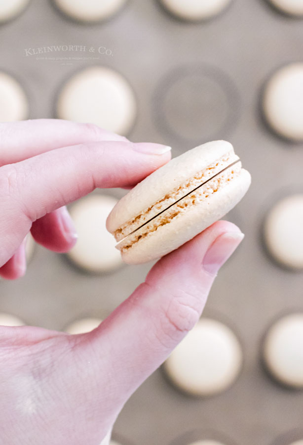 matching macarons