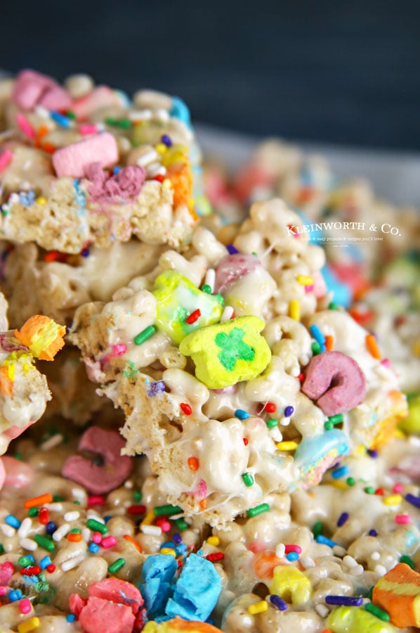 rice krispies with lucky charms