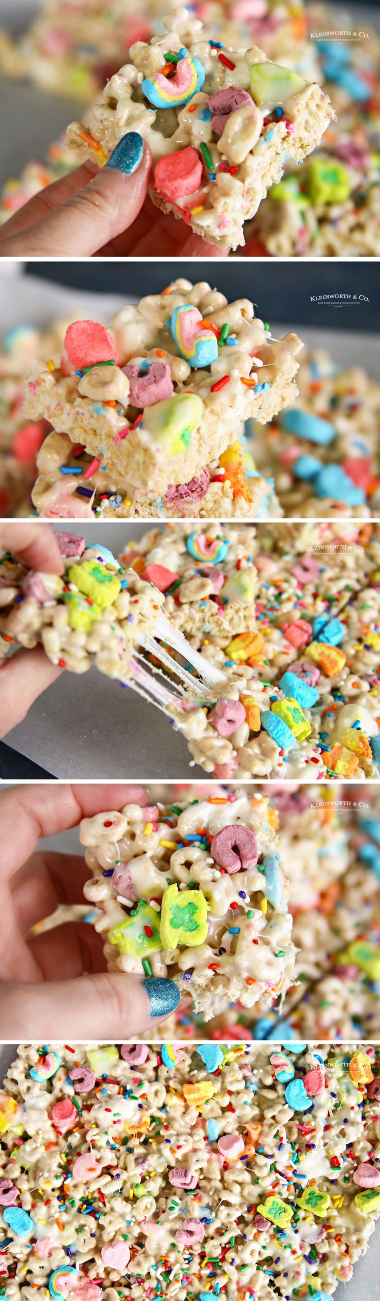 how to make Lucky Charm Treats