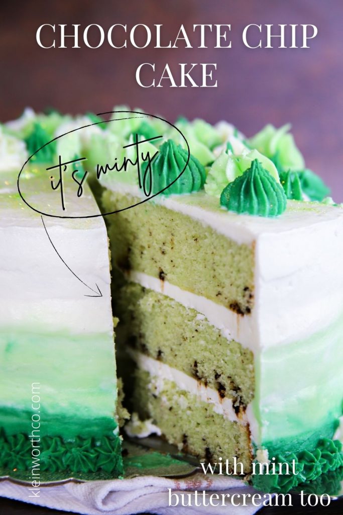 Mint Chocolate Chip Cake