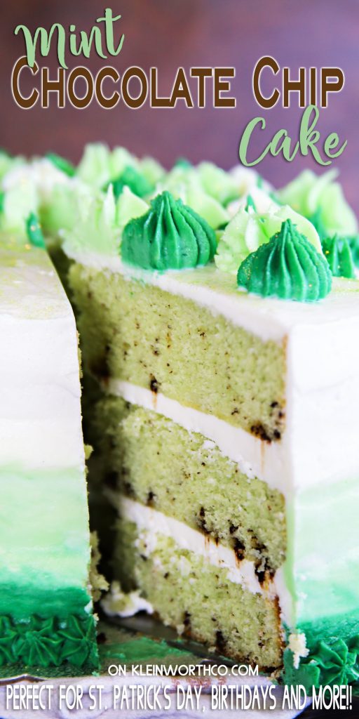 Mint Chocolate Chip Cake