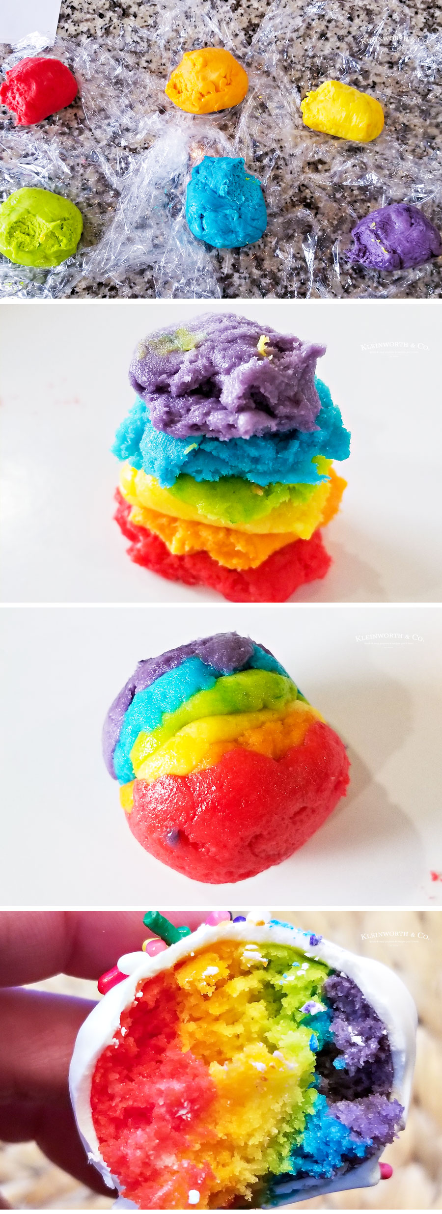 Rainbow Truffles how to make
