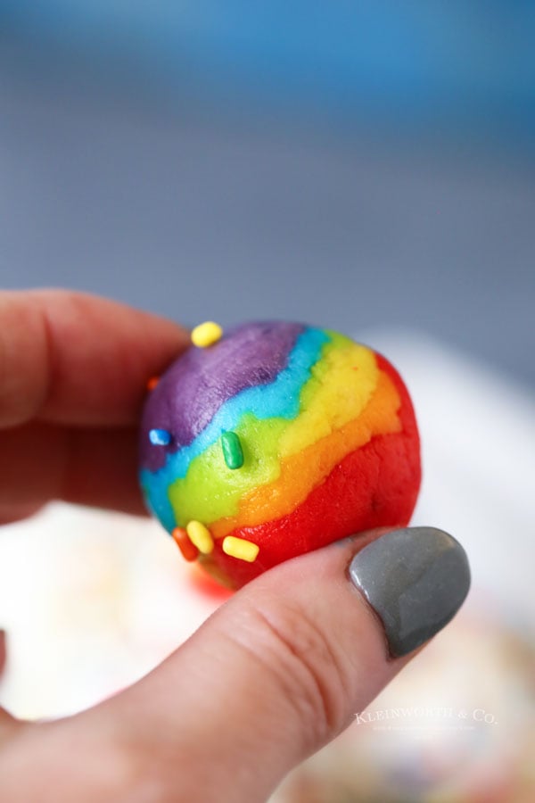 inside rainbow truffles