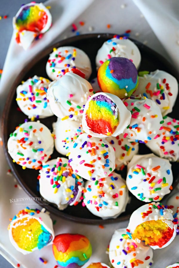 recipe for rainbow truffles