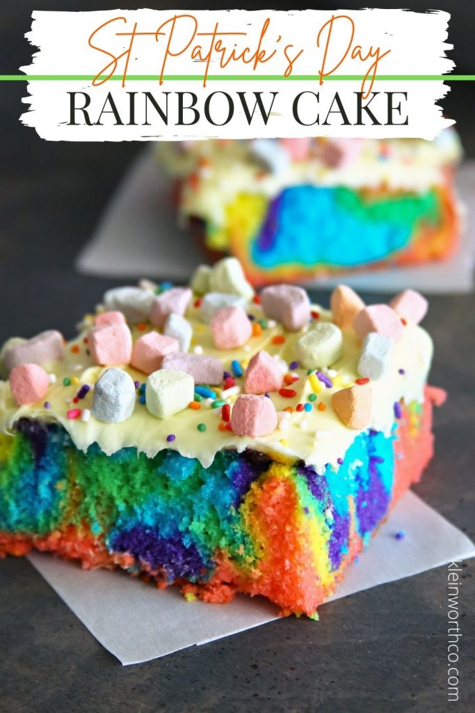 Rainbow St. Patrick’s Day Cake