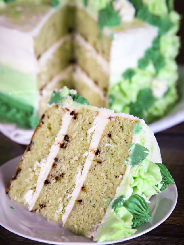 Best Mint Chocolate Chip Cake