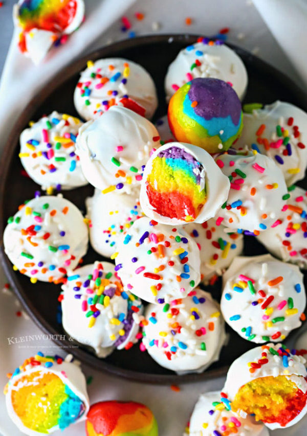 recipe for rainbow truffles