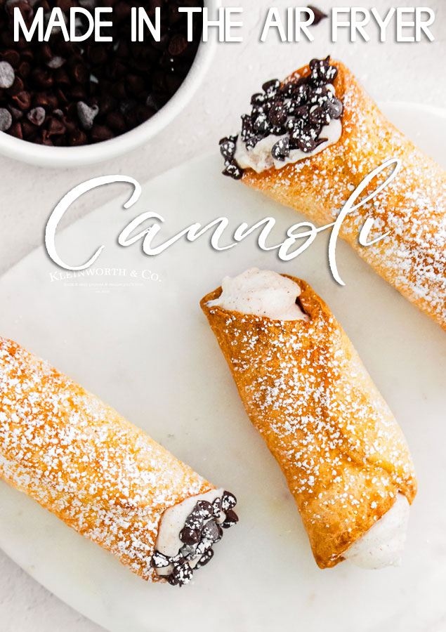 Air Fryer Cannoli