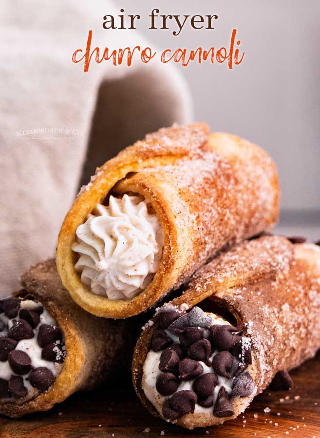 Air Fryer Churro Cannoli