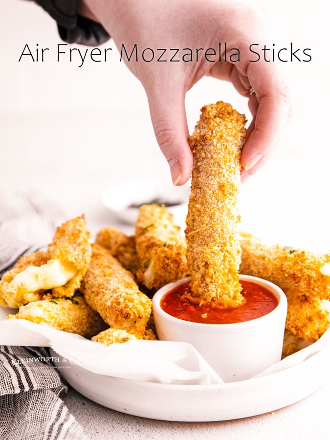 Air Fryer Mozzarella Sticks
