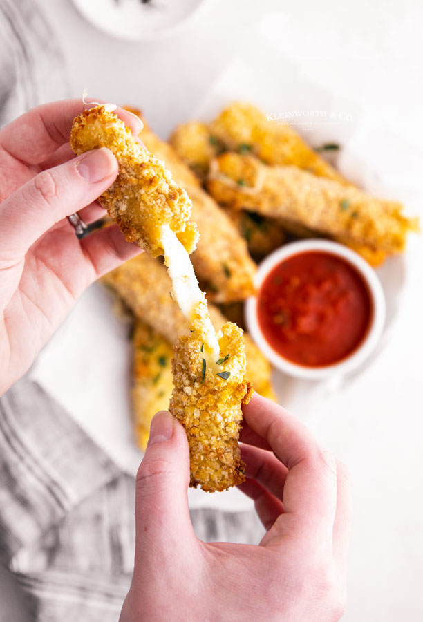 melted cheese sticks