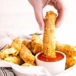 snack Air Fryer Mozzarella Sticks