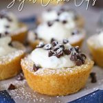 Cannoli Sugar Cookie Cups