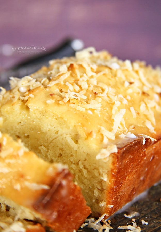 toasted coconut on coconut bread