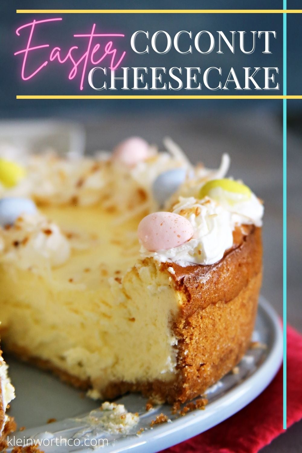 Easter Egg Coconut Cheesecake Taste of the Frontier