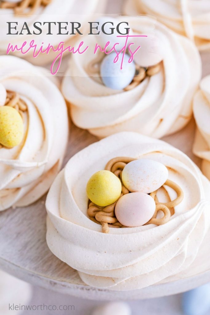 Easter Egg Meringue Nests