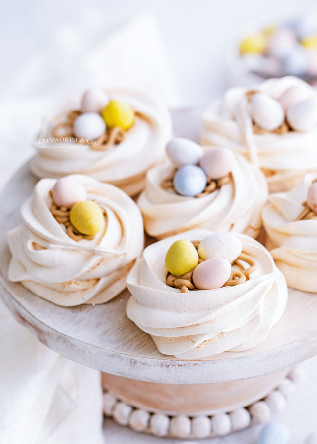 set of meringue nests