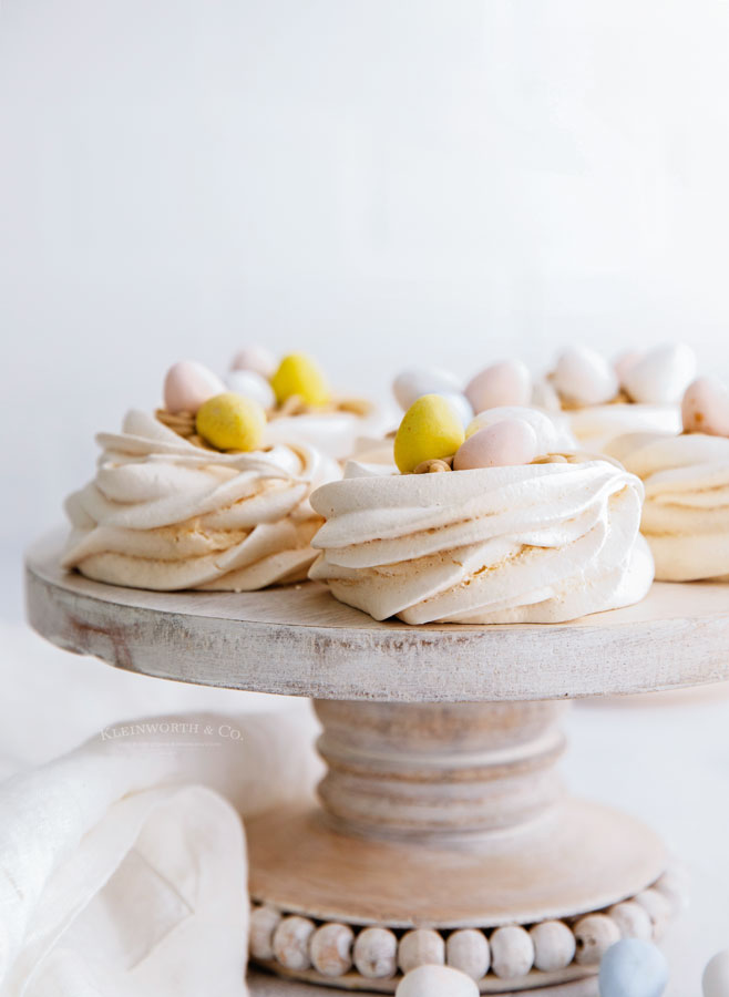 pink and yellow mini egg nests