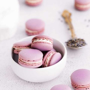 homemade Lavender Macarons