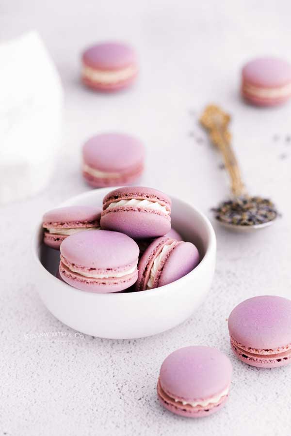 homemade Lavender Macarons