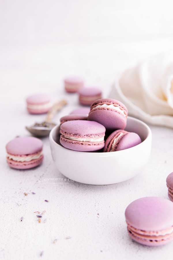 purple macarons