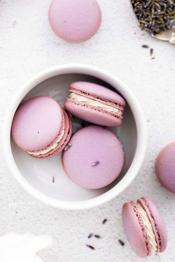 recipe for Lavender Macarons