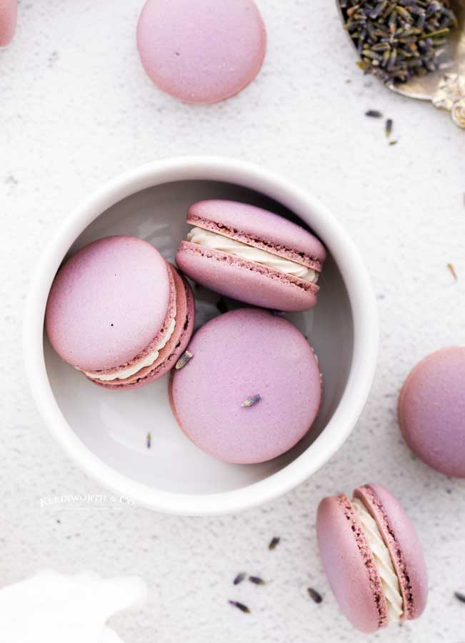 recipe for Lavender Macarons