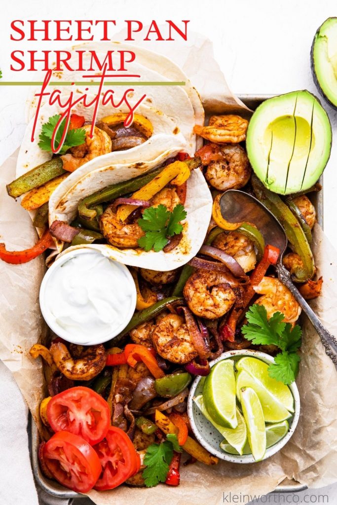 Sheet Pan Shrimp Fajitas