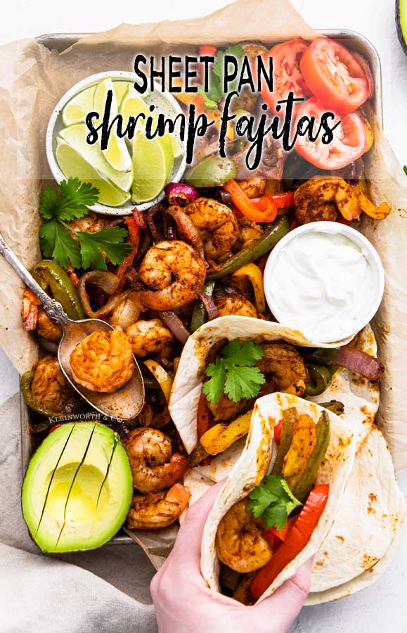 Sheet Pan Shrimp Fajitas