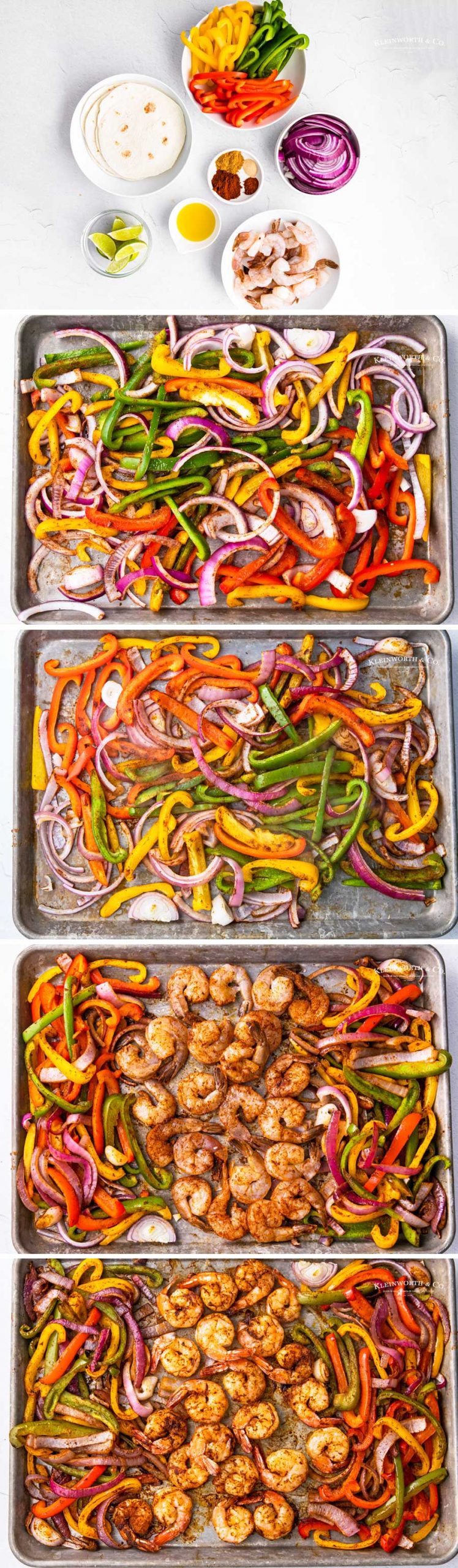 how to make Sheet Pan Shrimp Fajitas