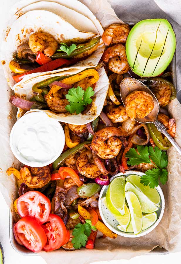 baked Shrimp Fajitas