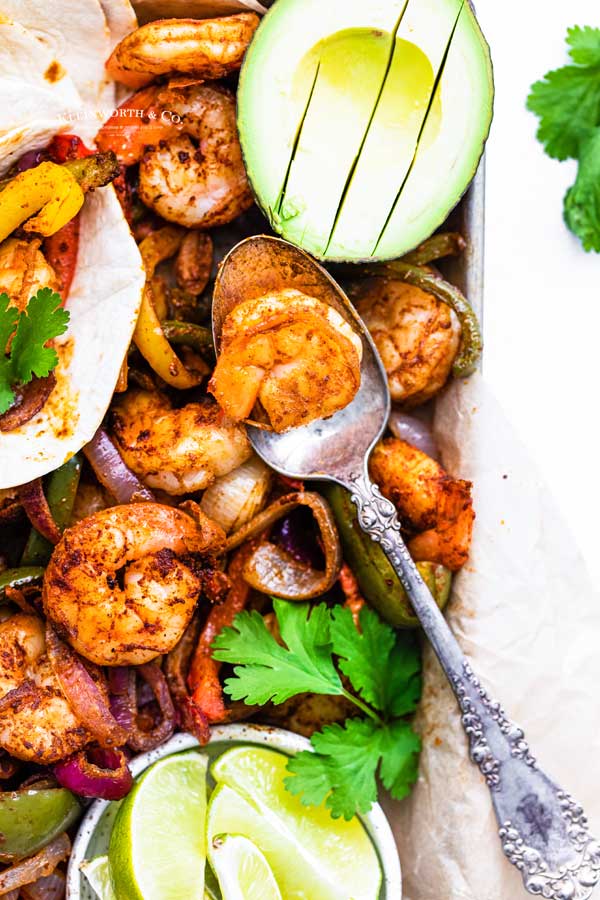 easy Shrimp Fajitas