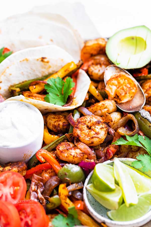 oven baked fajitas shrimp