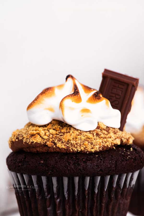 graham cracker smores cupcakes