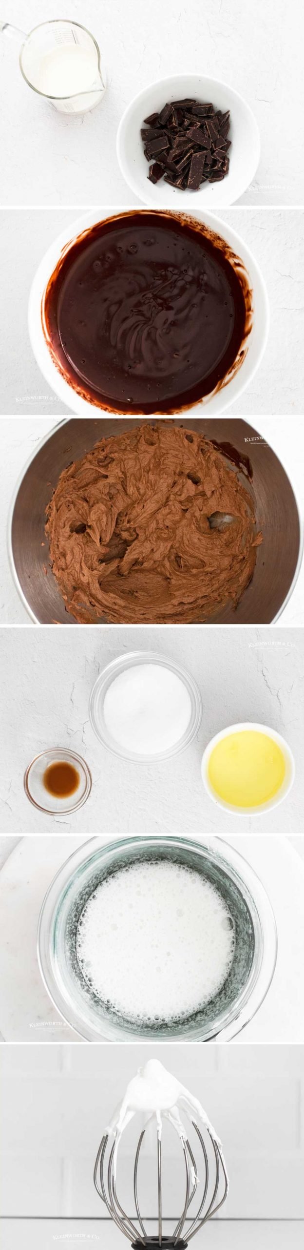 how to make chocolate frosting and marshmallow meringue