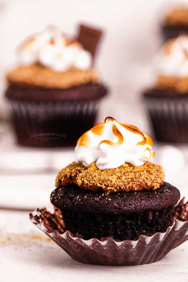 unwrapped S'mores Cupcake