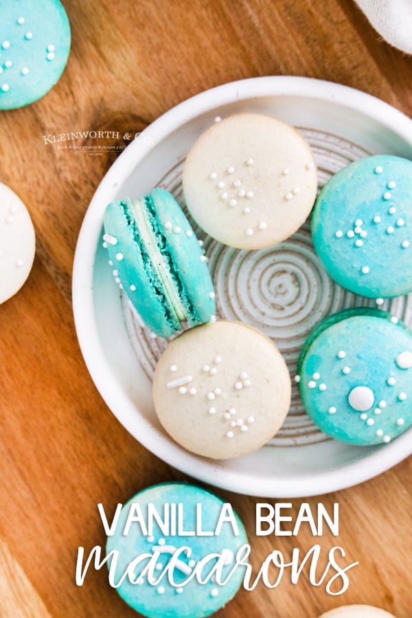 Vanilla Bean Macarons