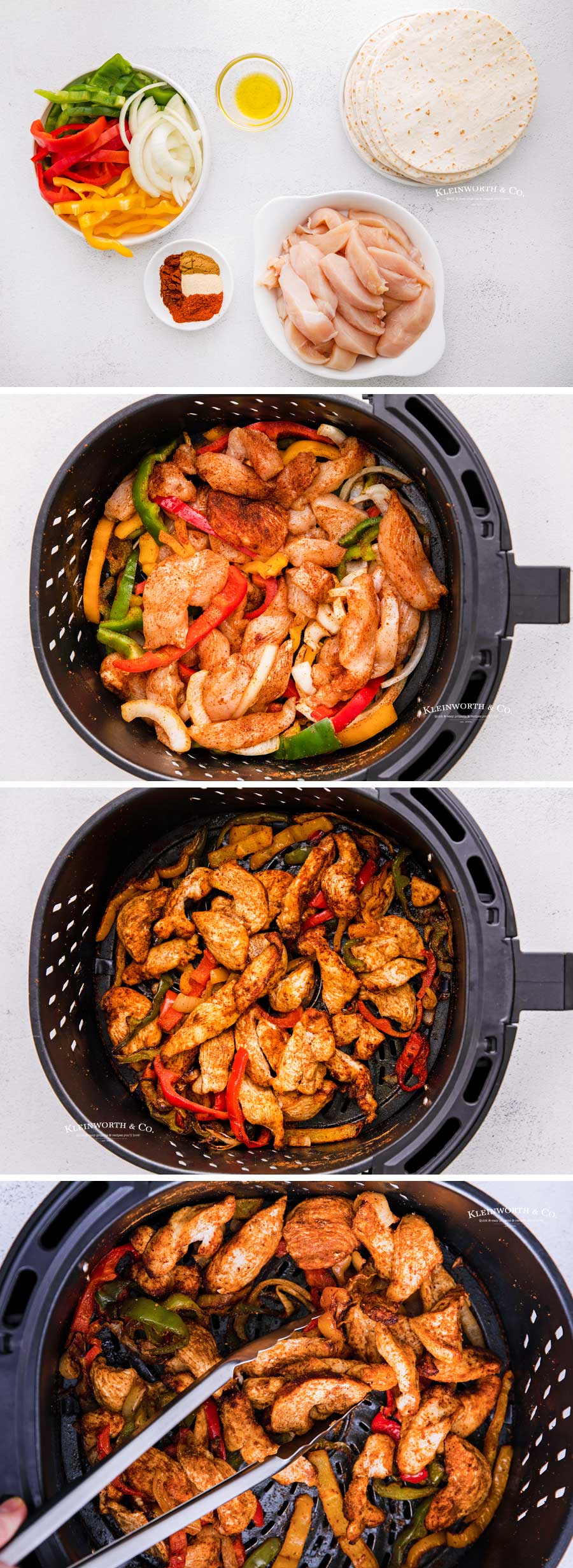 how to make Air Fryer Chicken Fajitas