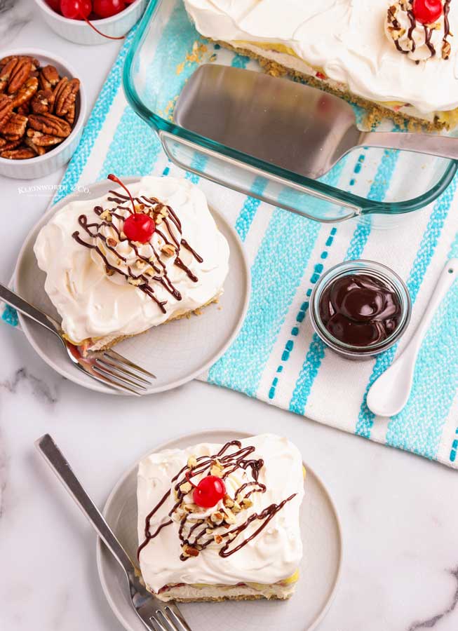 dessert recipe Banana Split Cake