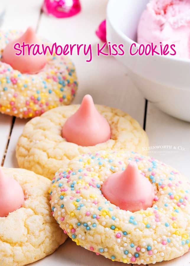 Strawberry Kiss Cookies