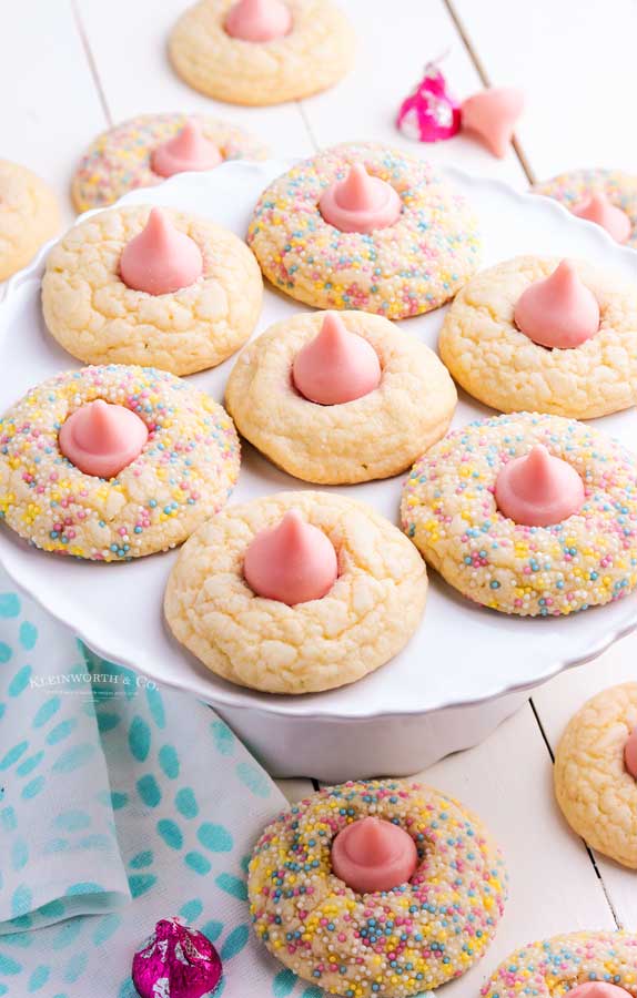 pink blossom cookies