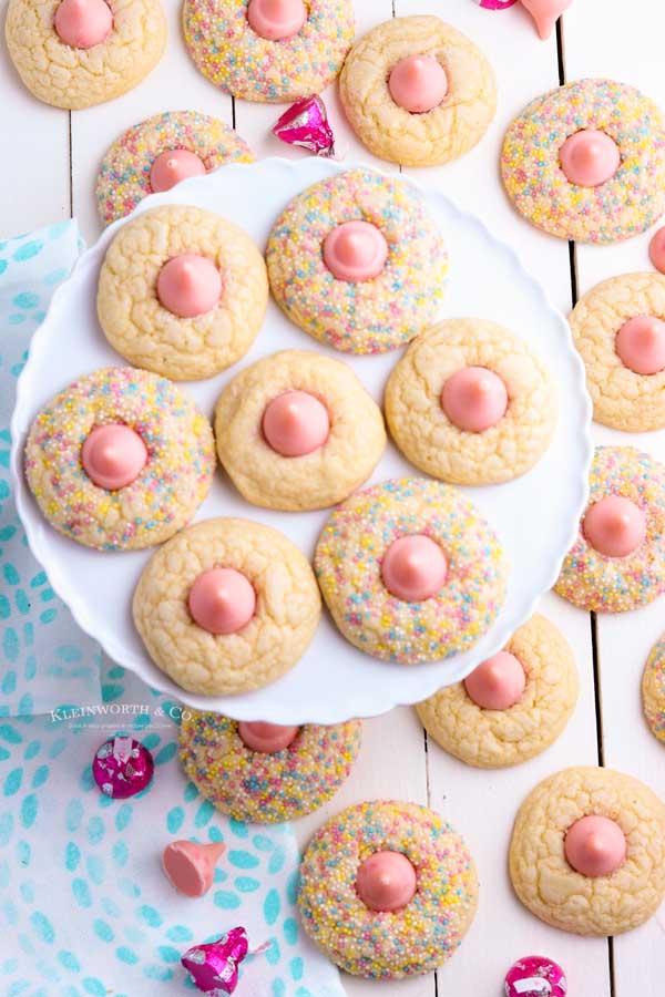pink kiss cookies