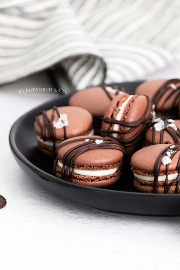 cocoa macarons