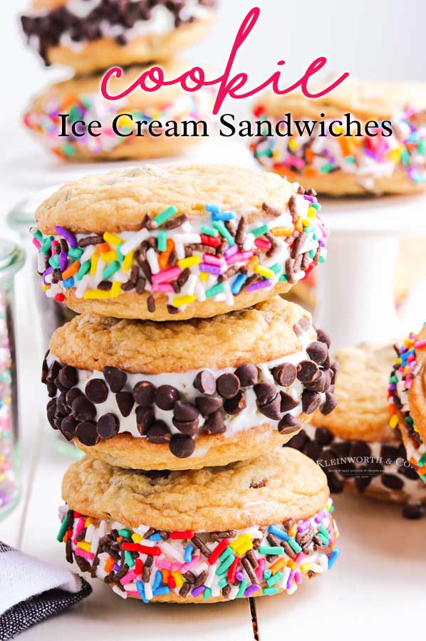 Cookie Ice Cream Sandwiches