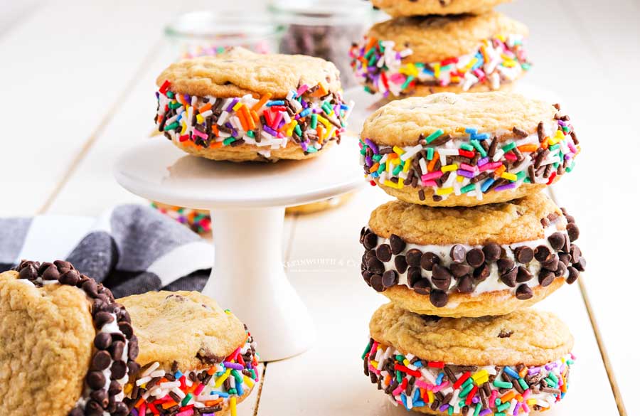 holiday treats - ice cream sandwiches