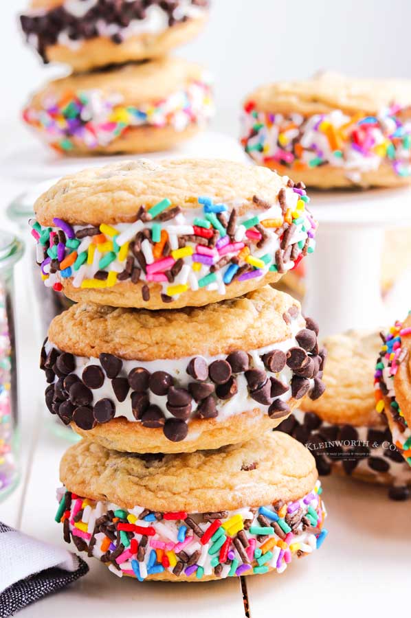 recipe for Cookie Ice Cream Sandwiches