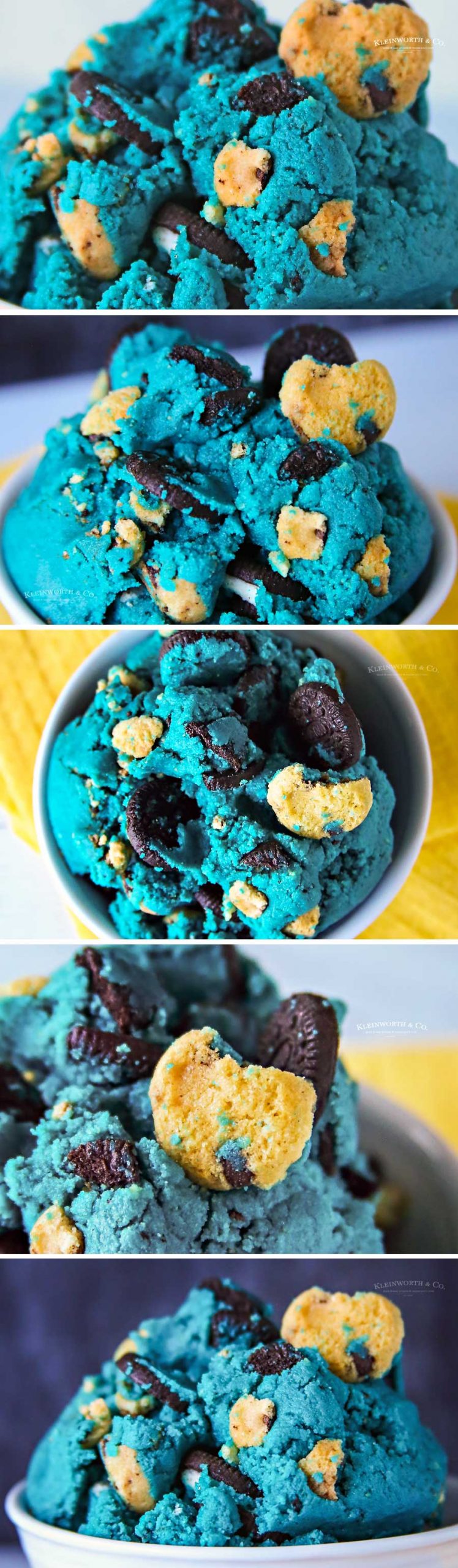 how to make Cookie Monster Cookie Dough