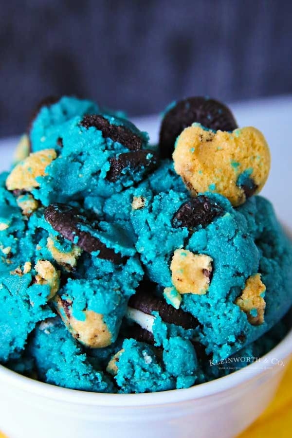 recipe for Cookie Monster Cookie Dough